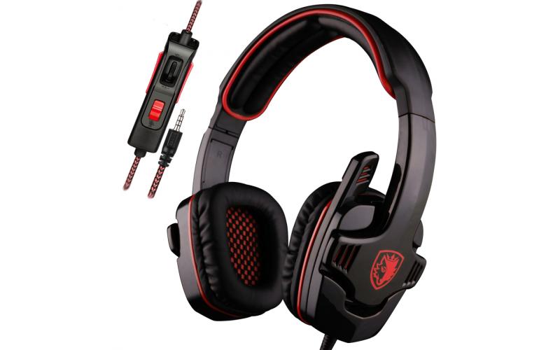 Sades Headset Gaming 1 Jack With 2 Jack Adaptor [ SA-708GT ]